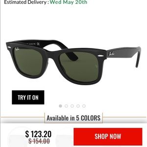 Ray-Ban Classic glasses